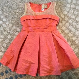 Toddler/Baby Orange Sleeveless Dress